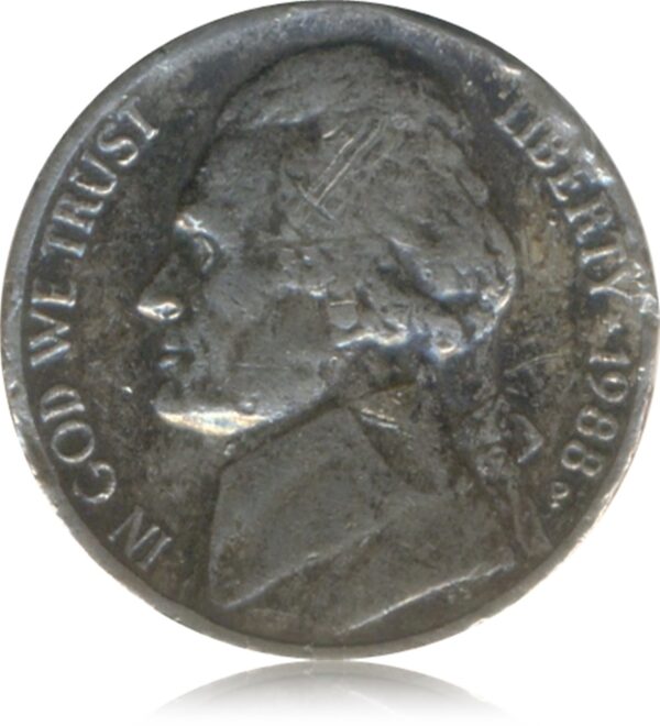 1988 5 Five Cents In God We Trust Liberty United State of America Jefferson Nickel Coin - Best Buy - Image 2