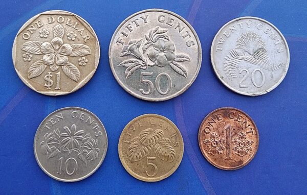 Singapore coins full set of 6 lot Dollar Cents Cent available - Rare Coins - Image 2
