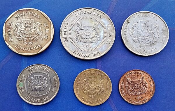 Singapore coins full set of 6 lot Dollar Cents Cent available - Rare Coins - Image 3