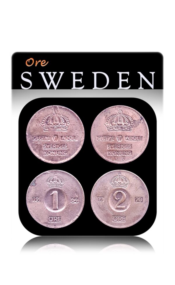 Sweden 1 & 2 ore rare years combo Coins - Worth Buy