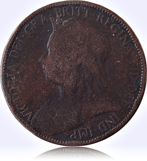 1898 Half Penny Great Britain Old Coin - Worth Buy - Image 2