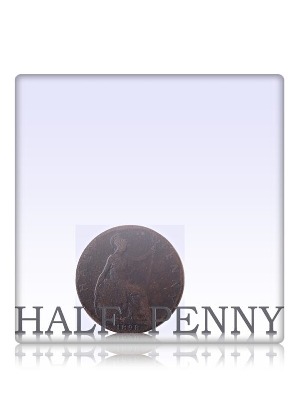 1898 Half Penny Great Britain Old Coin - Worth Buy