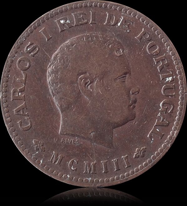 1903 Quarter Tanga India Portugueza Carlos - Collector's Choice - Image 2