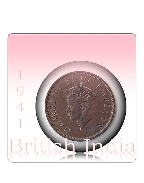 1941 1/4 Quarter Anna King George VI British India Calcutta Mint Coin Value
