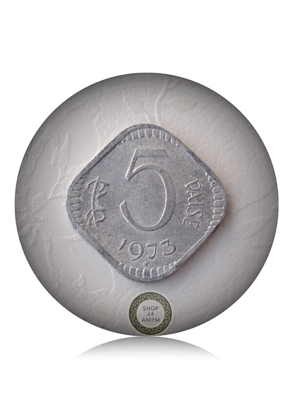 1973 5 Paise Hyderbad Mint AUNC coin Worth Collecting Best Online Value