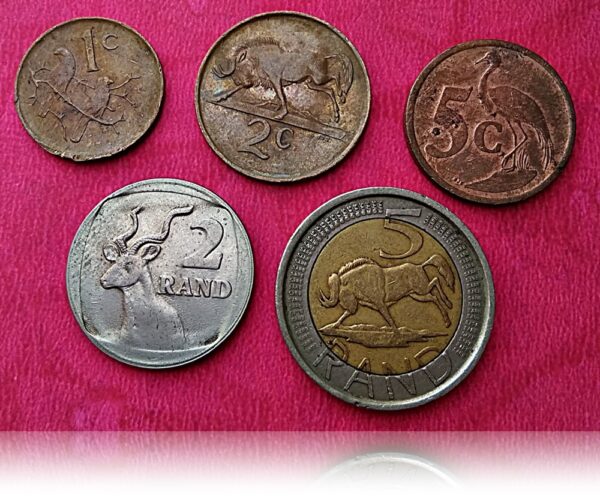South Africa extremely rare collection 1c,2c,5c and 2.5 rand 5 set coin - Worth Buy - Image 2