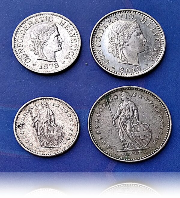 Switzerland coins 10 20 rappen franc combos - Image 2