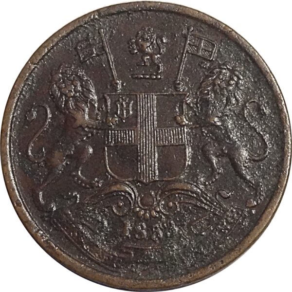 1853 1/2 Half Pice East India Company - Best buy - Image 2