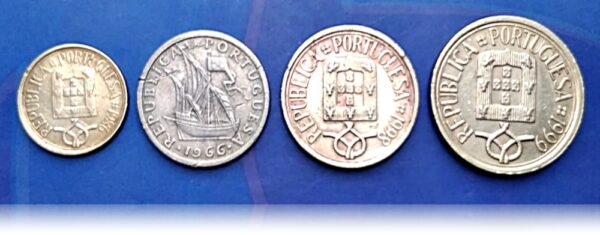 Escudo Republic of Portuguese coins set 1, 2.5, 5,10 hard to Collect - Worth Collecting - Image 3