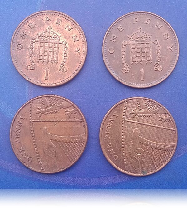 UK one penny 4 different years best buy online - Image 2