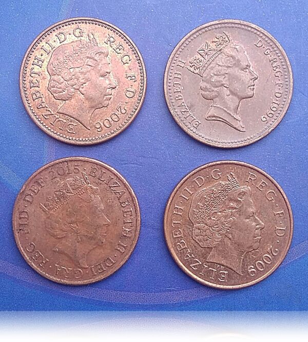 UK one penny 4 different years best buy online - Image 3