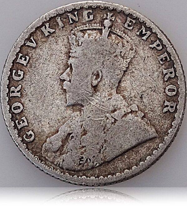 1915 1/4 Quarter Rupee British India King George V -Worth Buy - Image 3