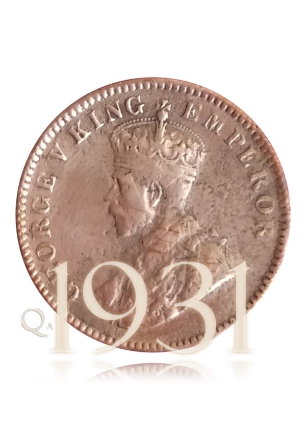 1931 1/4 One Quarter Anna British India King George V High grade Coin - Best buy