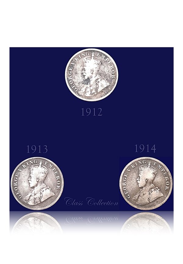 1912 1913 1914 Quarter Anna K G V combo Collection worth