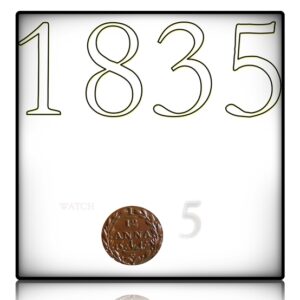1835 1/12 Twelve Anna East India Company