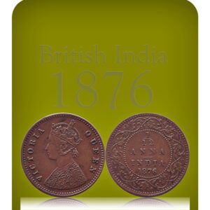1876 1/12 Anna Queen Victoria British India