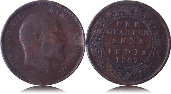 1907 Quarter Anna King Edward VII
