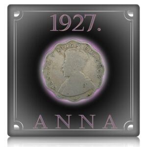 1927 1 Anna King George V Bombay Mint