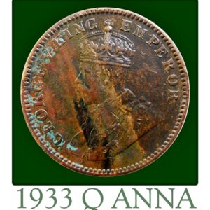 1933 Quarter Anna King George V