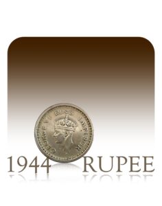 1944 One Rupee Coin King George VI
