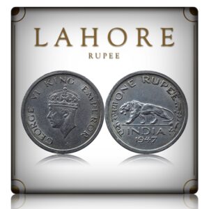 1947 1 Rupee King George VI Lahore Mint
