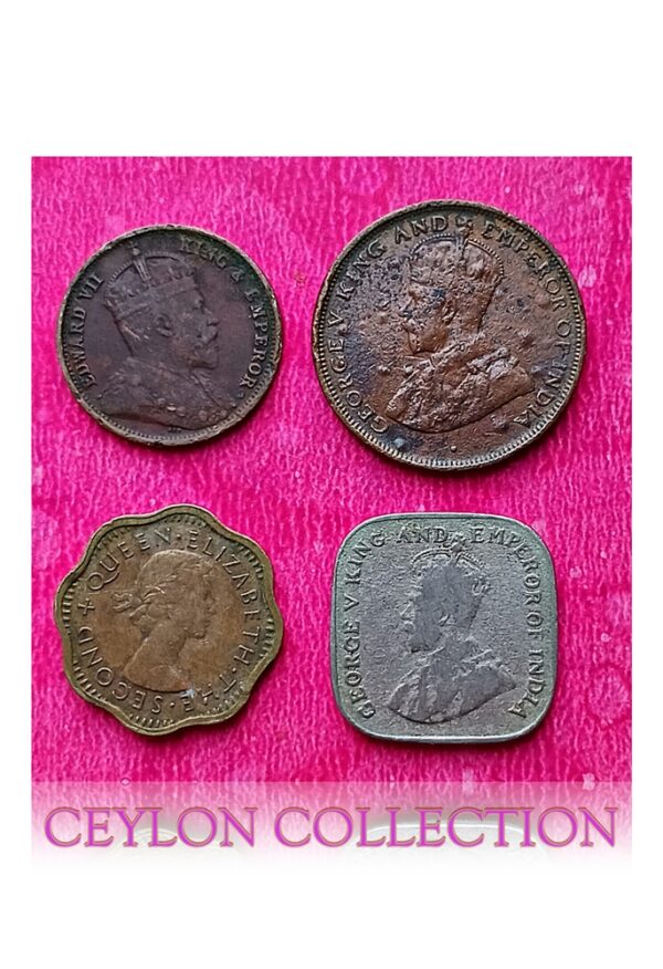 Ceylon very extremely rare and valuable cent coins combo..Half cent, 1,2,5 cents..4 coins set - Image 2