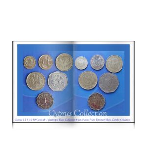 Cyprus 1 2 5 10 50 Cents & 1 piastre-pre Euro Collection 6 set of coins