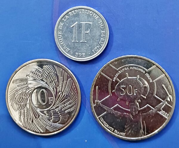 Franks 1 10 50 Burundi Currency Collection
