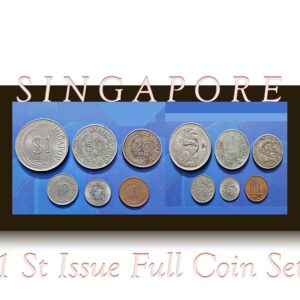 Singapore 1St issue full coin set Extremely rare Combo coins