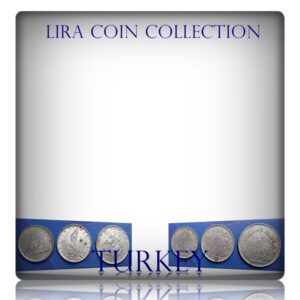 Turkey rare collection 1, 2 ¹/2, 5 lira big size coins