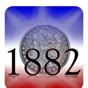 1882 United States Morgan Silver Dollar Philadelphia mint (no mint mark)