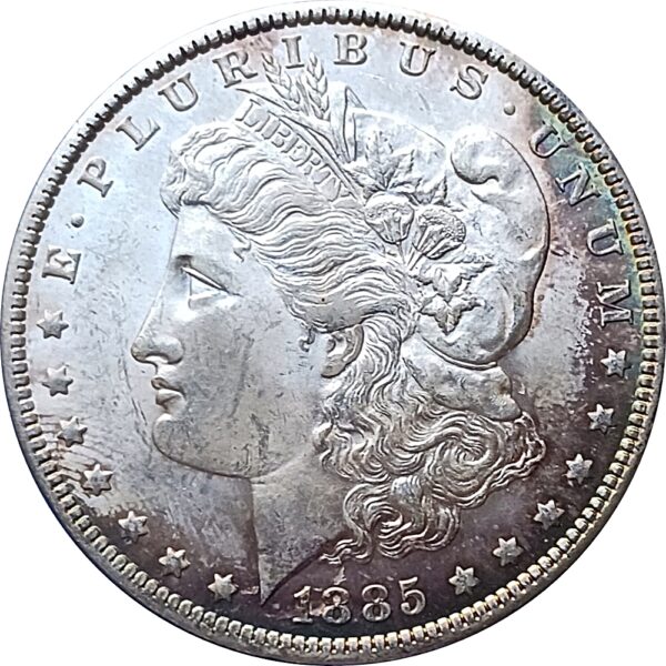 1885 United States Morgan Silver 1 Dollar O Mint with Luster.jpg