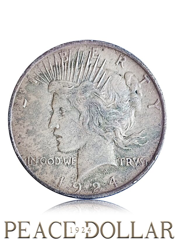 1924 United States Peace Silver Dollar Philadelphia mint with top grade