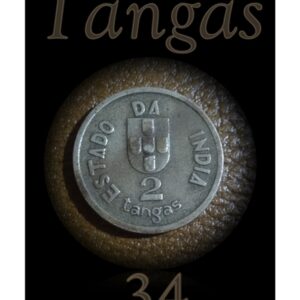 1934 2 Tangas Estado Da India Republica Portuguesa Worth Collecting
