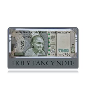 2022 500 Rupee UNC note with Holy Fancy Number