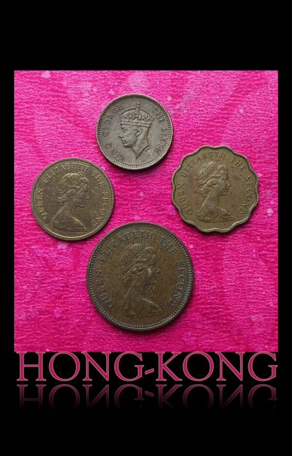 Hongkong rare coins 5,10,20,50 Cents