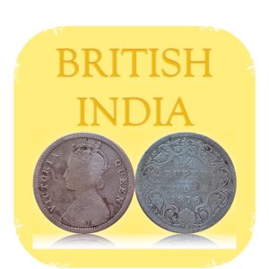 1876 1/4 Quarter Rupee British India Queen Victoria