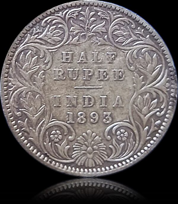 1893 Half Rupee British India