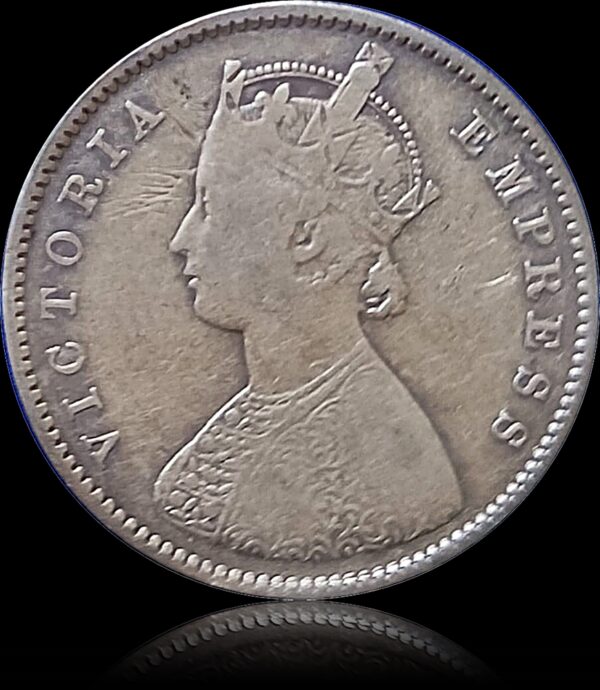 1893 Half Rupee British India Victoria Empress Bombay Mint