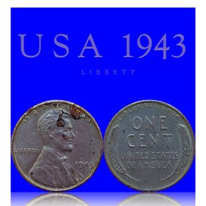1943 One Cent USA no mint mark Liberty Coin Worth Collecting
