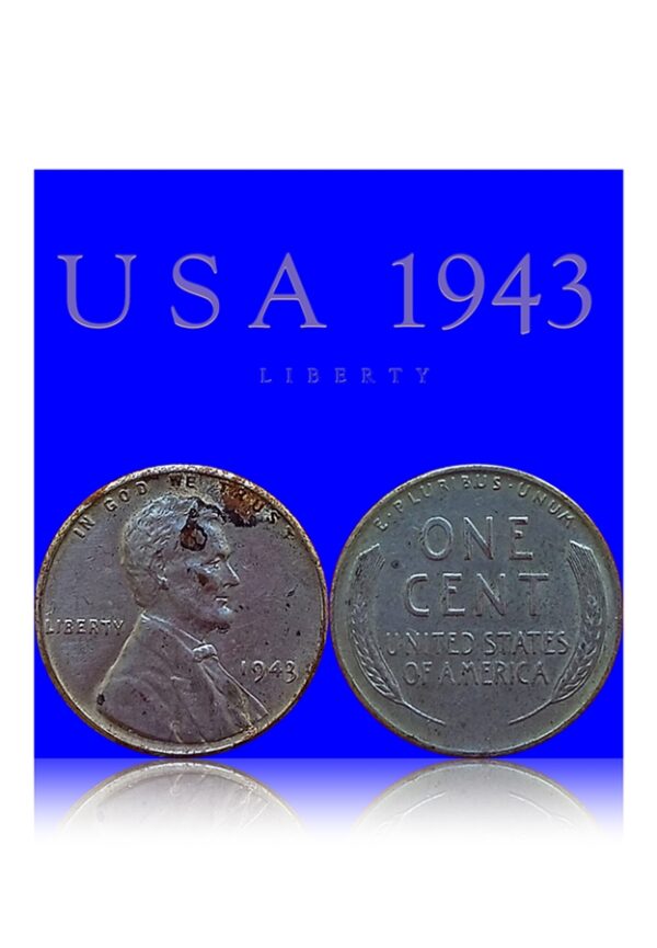 1943 One Cent USA no mint mark Liberty Coin Worth Collecting