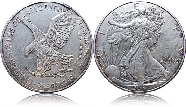 2023 .999 Fine Silver 31 gms American Silver 1 Dollar Eagle Coin