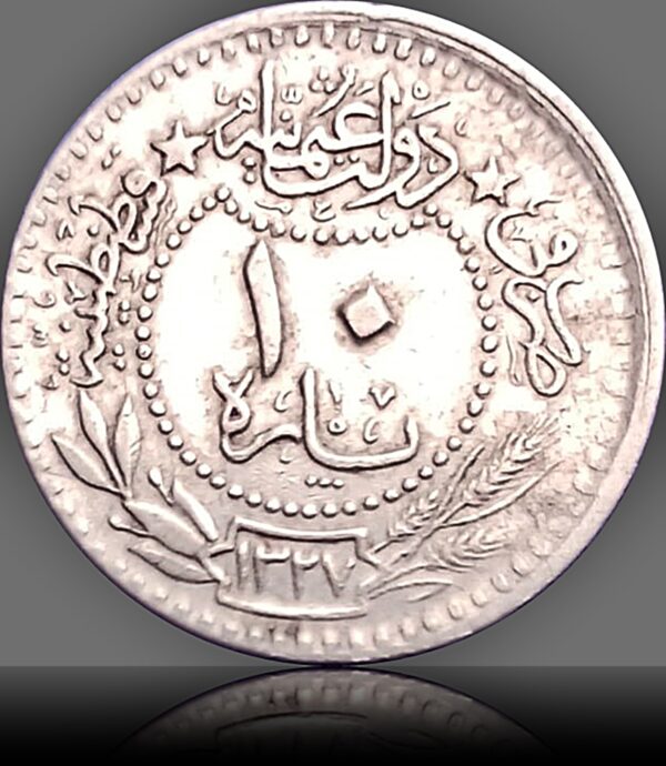 1913 (1327) Ottoman Empire 10 Para Coin