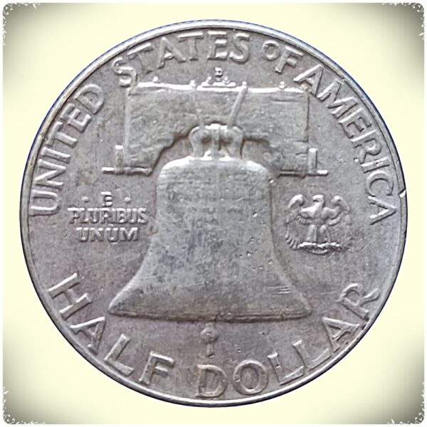 1963 USA Franklin Half Dollar silver coin