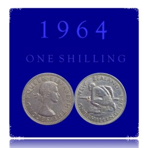 1964 New Zealand 1 Shilling Queen Elizabeth The Second Worth Collecting