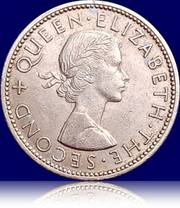 1965 New Zealand One Florin coin Extremely Rare Year Collection 1 1965 New Zealand One Florin coin Extremely Rare Year Collection