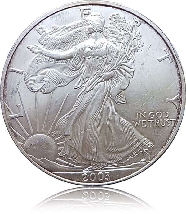 USA liberty Silver dollar 31.gr .999 fine 2003