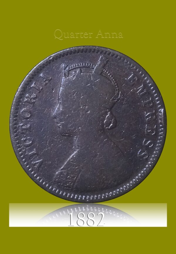 1882 Quarter Anna Victoria Empress