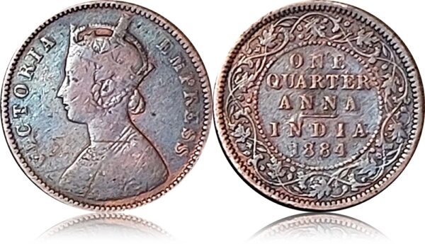1884 Quarter Anna Victoria Empress