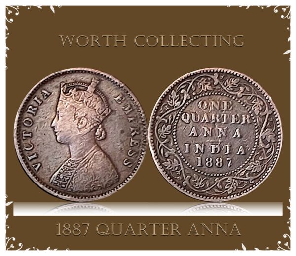 1887 QUARTER ANNA